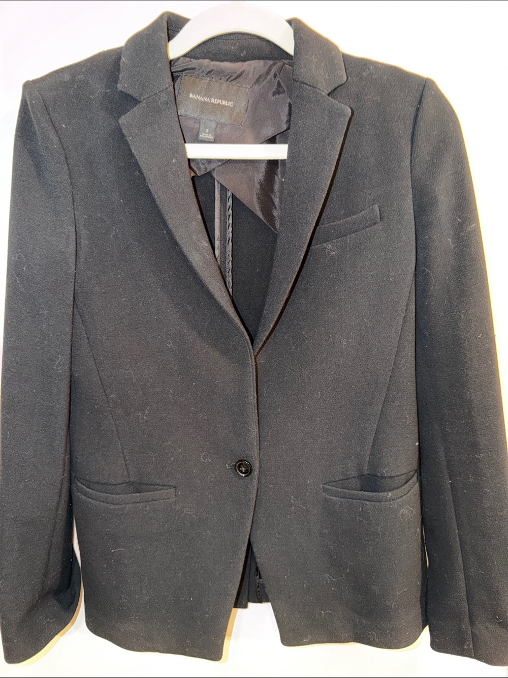 Banana Republic Black Women's Tailored Single-Button Blazer